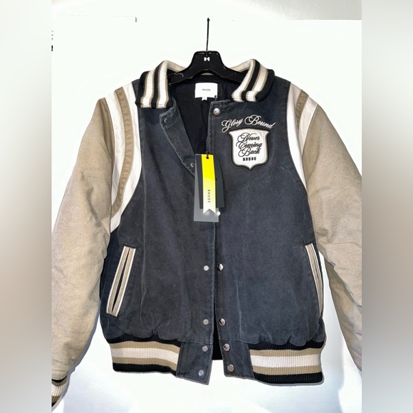 RHUDE Washed Canvas Varsity Jacket - Picture 4 of 11